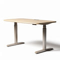 Electric standing desk with adjustable height and wood finish 120 x 60 x 75cm